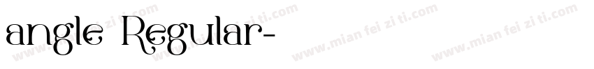 angle Regular字体转换